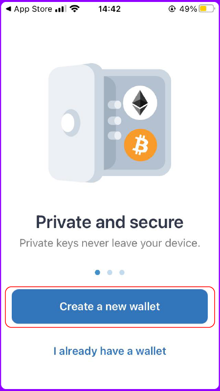 Create wallet