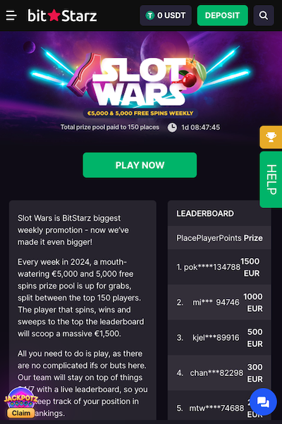 Bitstarz Slot Wars