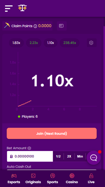 Trustdice crash game
