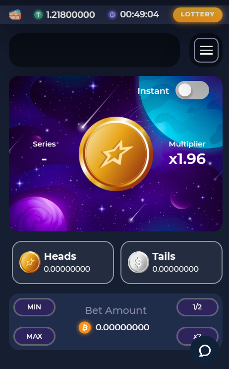 Image showcasing Starbets' coinflip game