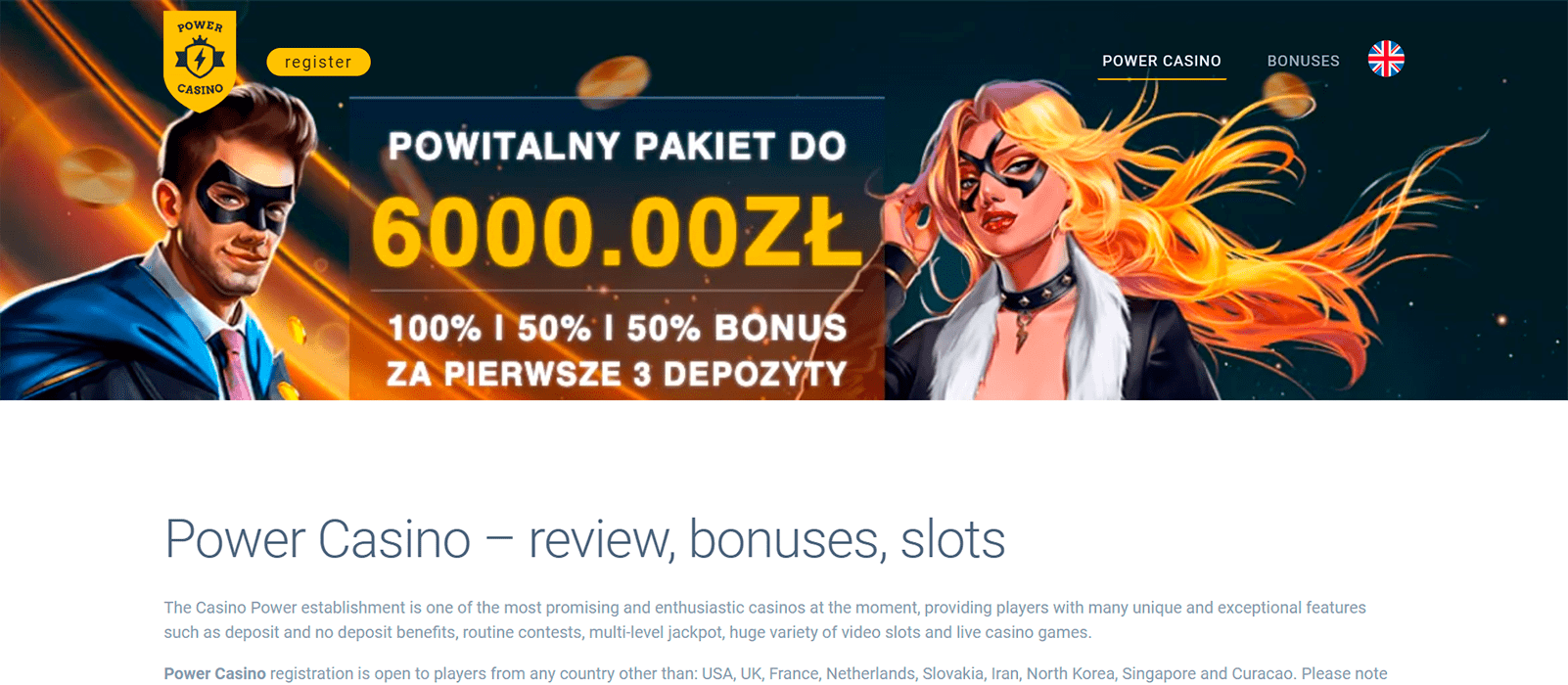 Blacklisted Casino - Power